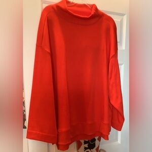 Maeve by Anthropologie Bright Red Sweatshirt, NWOT, Size 2X.
